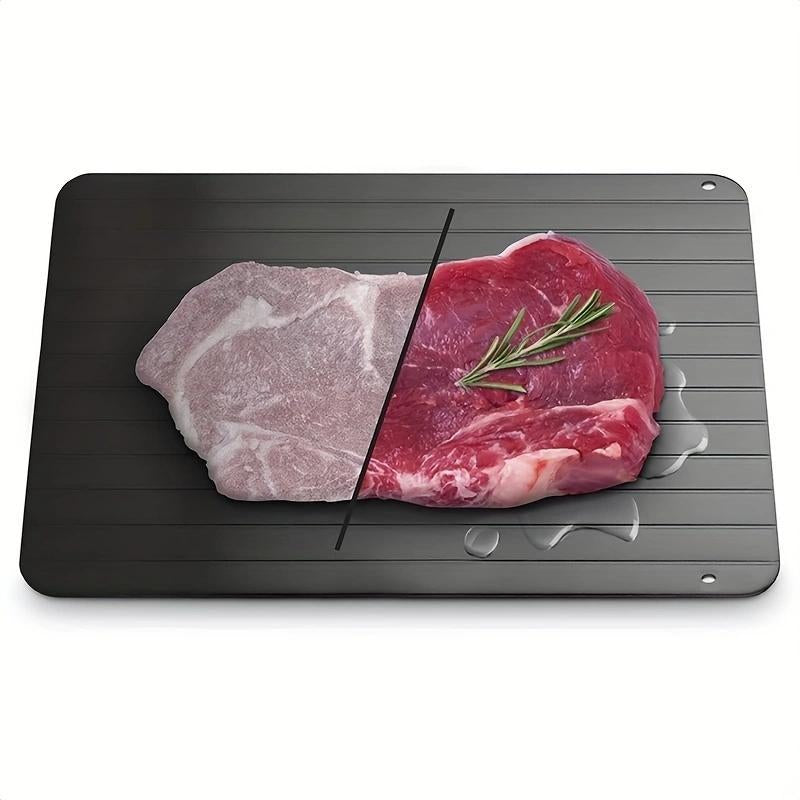 9 Inch Rapid Defrost Plate, Simple Durable Defrosting Tray for Frozen Meat, Defrost Board for Steak, Pork, Beef, Chicken, Fish, Kitchen Meat & Poultry Utensils, Kitchen Accessories