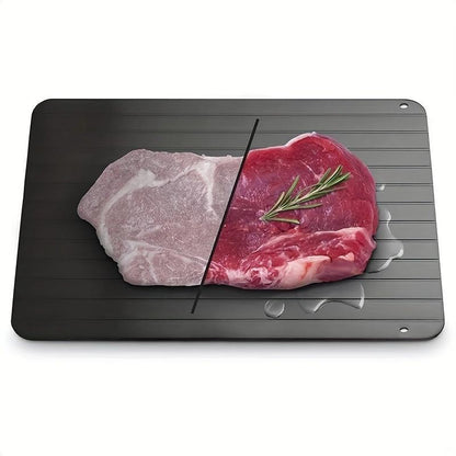 9 Inch Rapid Defrost Plate, Simple Durable Defrosting Tray for Frozen Meat, Defrost Board for Steak, Pork, Beef, Chicken, Fish, Kitchen Meat & Poultry Utensils, Kitchen Accessories