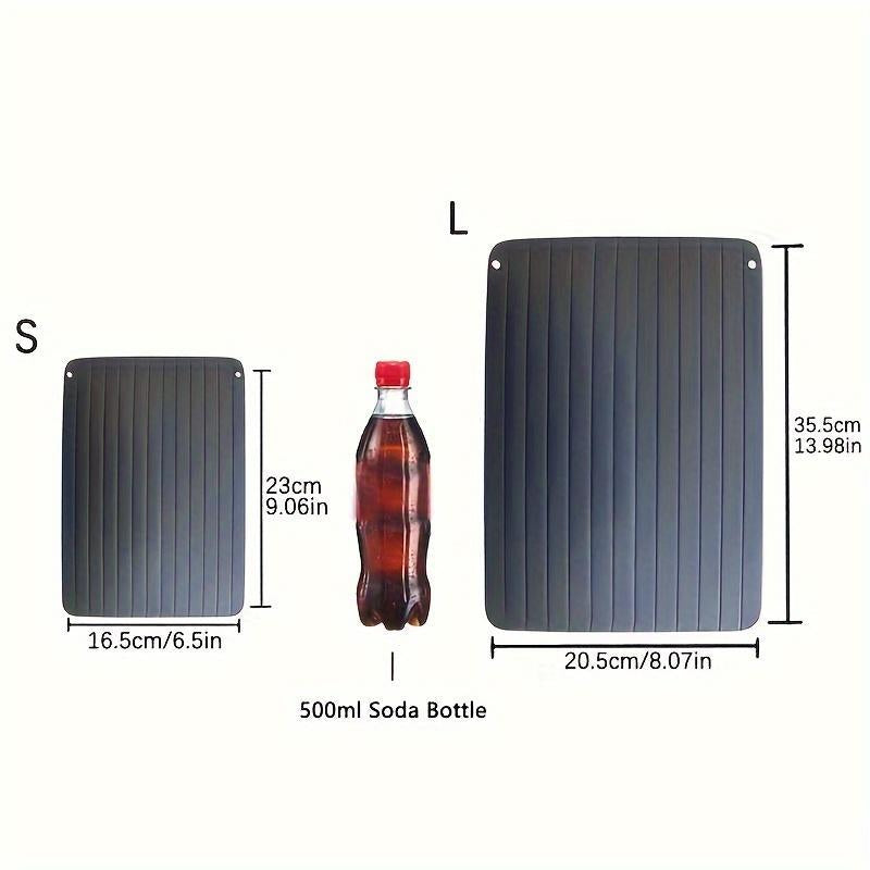 9 Inch Rapid Defrost Plate, Simple Durable Defrosting Tray for Frozen Meat, Defrost Board for Steak, Pork, Beef, Chicken, Fish, Kitchen Meat & Poultry Utensils, Kitchen Accessories