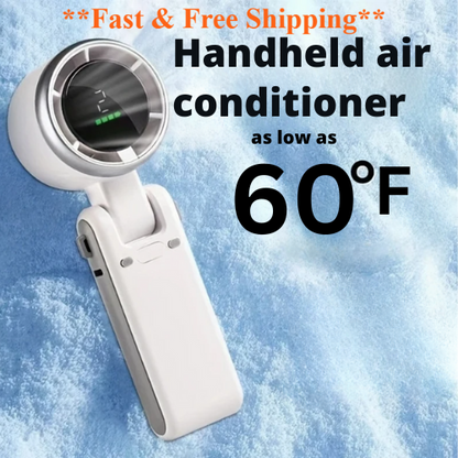 New 2025 High-Speed Foldable Neck Fan with 180-degree Tilt, Cooling Effect and LED Display