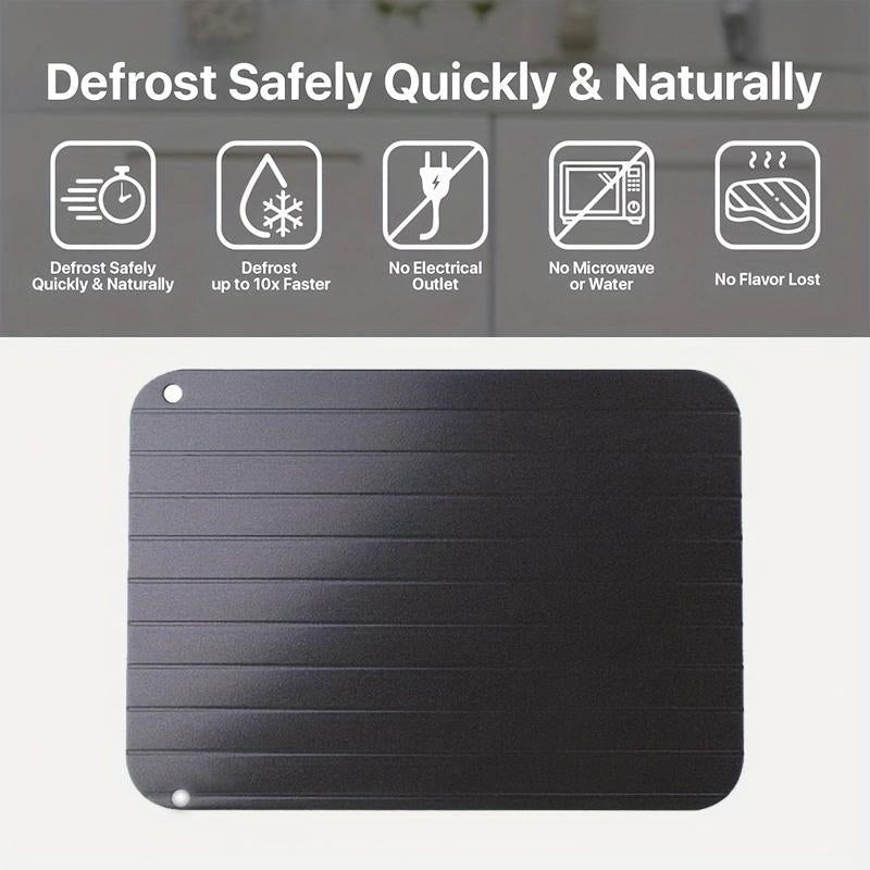9 Inch Rapid Defrost Plate, Simple Durable Defrosting Tray for Frozen Meat, Defrost Board for Steak, Pork, Beef, Chicken, Fish, Kitchen Meat & Poultry Utensils, Kitchen Accessories
