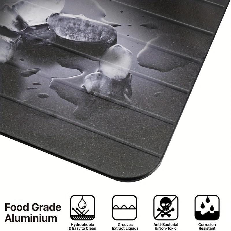 9 Inch Rapid Defrost Plate, Simple Durable Defrosting Tray for Frozen Meat, Defrost Board for Steak, Pork, Beef, Chicken, Fish, Kitchen Meat & Poultry Utensils, Kitchen Accessories